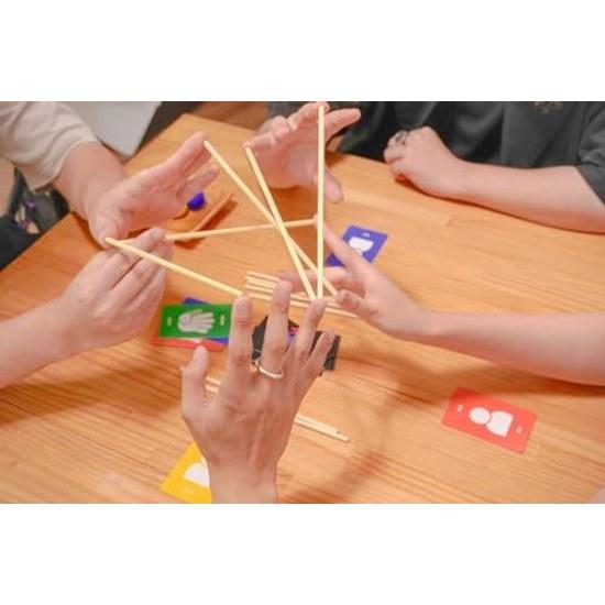 JELLYJELLYGAMES YUBIBO 2 8 players. Connect fingers support stick thrilling cooperative balance game where dropping it means instant loss. Suitable 6