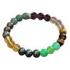 Delicate Green Stone Wealth Bracelet Exquisite Beaded Bracelet Bangles Adornment Ethnic Style Hand Strings Accessory