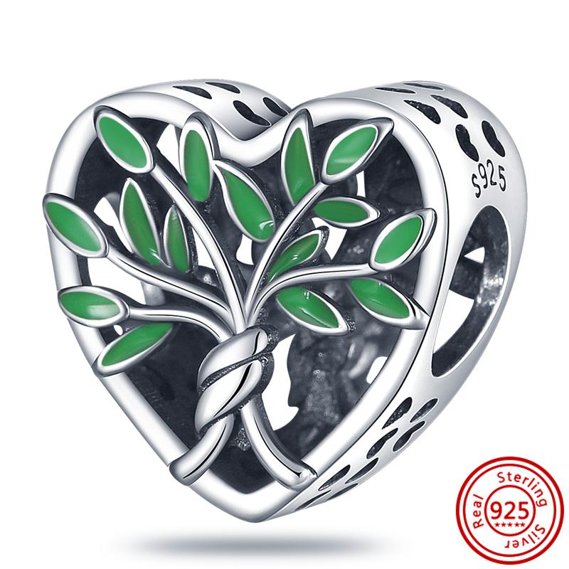 

Новый кулон из стерлингового серебра 925 пробы, медь, бабочка, цветок, клубника, четырехлистный клевер, бусины на удачу, подходит для браслета с шармами Pantaro, DIY, циркон 3mm-4mm