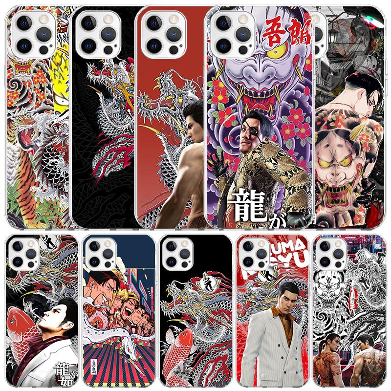Yakuza 0 Game Soft Cover for iPhone 16 17 Air 15 14 Pro Max 16E Phone Case 13 Mini 12 11 7 SE 8 Print Pattern Fit Cases 16 17 Ai