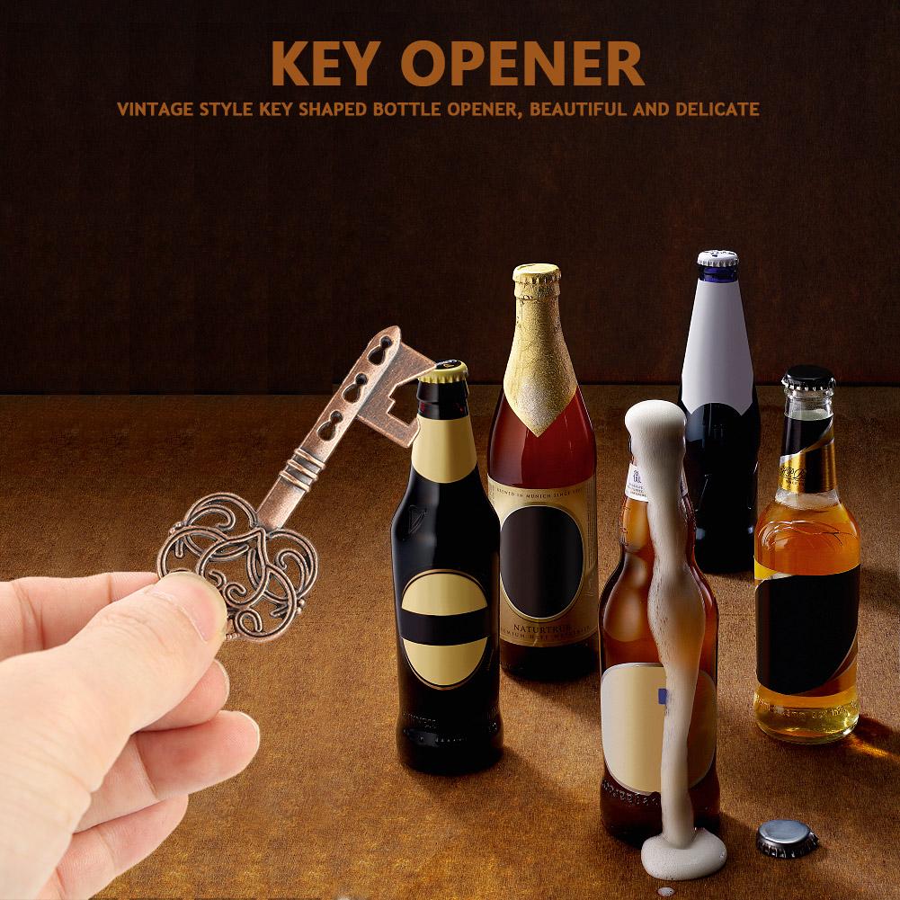 12Pcs Wedding Favors Vintage Key Bottle Opener Champagne Opener with Tag and Twine