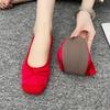 Square Ballet Shoes Women's 2025 New Sweet Flat Soft Bottom French Retro Leather Shallow Mouth Shoes Zapatillas Mujer