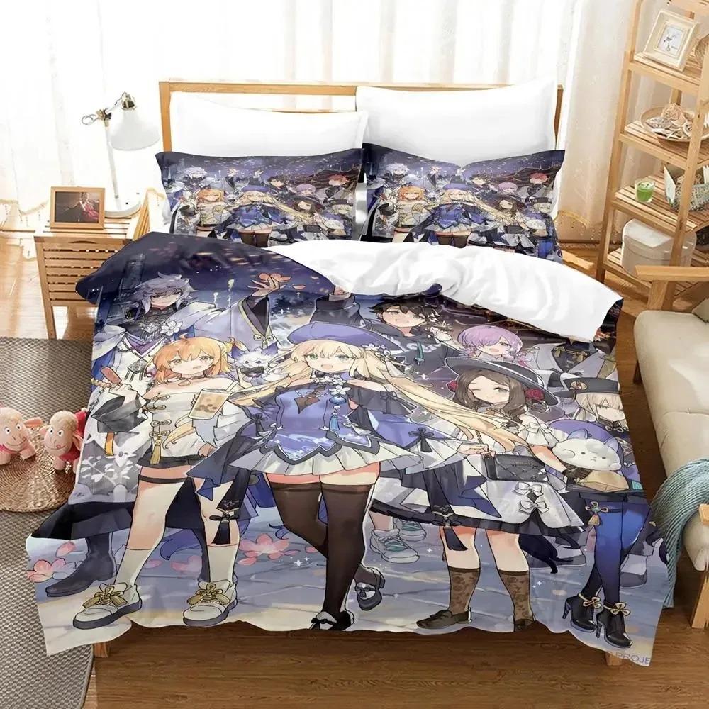 Anime Fate Grand Order Bedding Set Duvet Cover Bed Set Quilt Cover Pillowcase Comforter king Queen Size Boys Adult Bedding Set