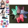Womens Zip Front Wireless Padded Sports Bra Yoga Cami Push Up Support Top Vests