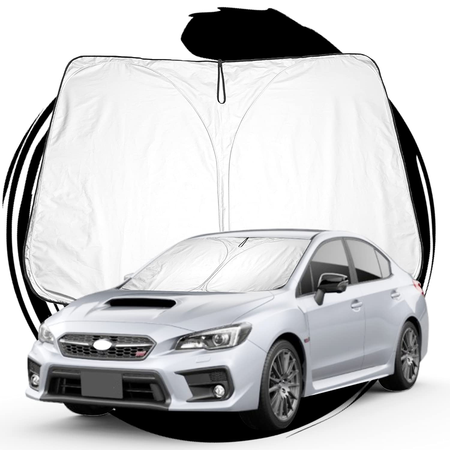 

ruiya Новый Subaru WRX S4 / STI Эксклюзивный Солнцезащитный Экран на Лобовое Стекло Автомобильный Солнцезащитный Экран Защита от УФ-лучей Солнцезащитный Экран Сон в Машине Складные Заказные Детали