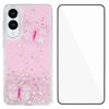 For Samsung Galaxy S25 Edge TPU Case WANLONFENG AW Series PVC Butterfly Epoxy Phone Cover with HD Film