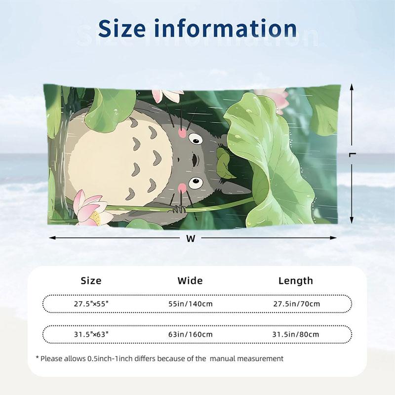 Duży ręcznik plażowy Szybkoschnący Chłonny ręcznik Na plażę W pomieszczeniach Mój sąsiad Totoro