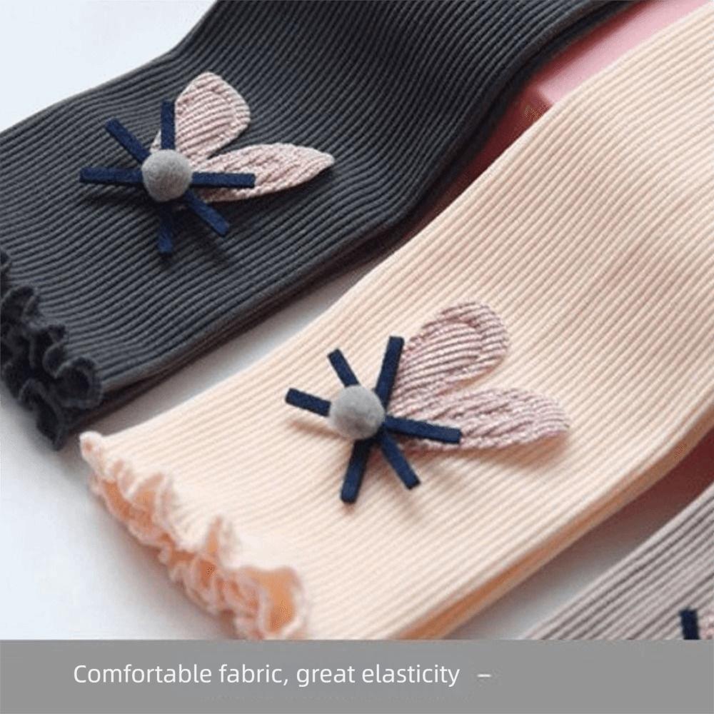 Cute Embroidered Girls Leggings Cotton Children Pants High Quality Kids Leggings Spring Autumn