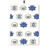 Paintings for Interior Abstract Evil Eyes Lotus Canvas Wall Art Gold Blue Posters and Prints for Living Room No Frame