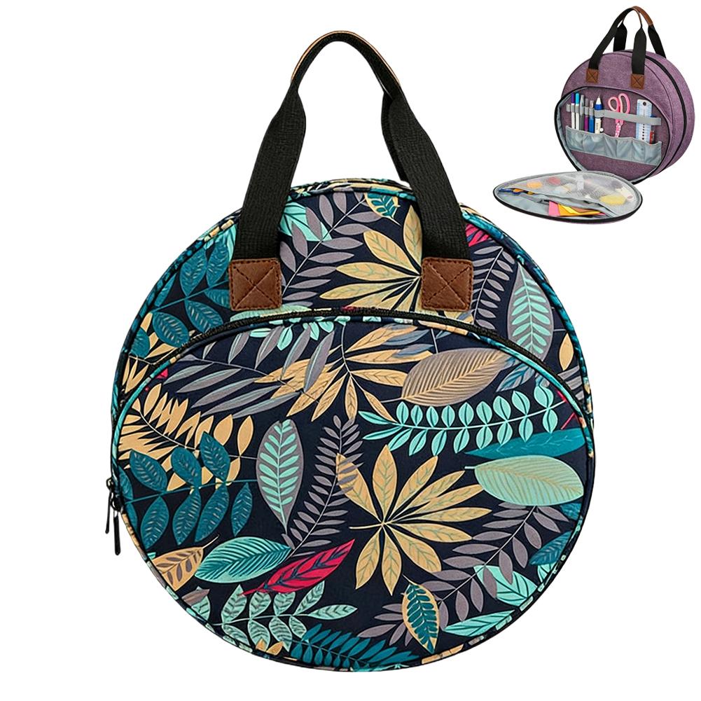 Embroidery Thread Bag w/ Handle For Cross Stitch Project Embroidery Supplies Organizer Storage For Embroidery Cross Stitch Tools