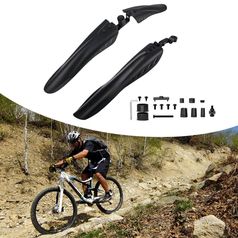 3‑part Bike Mudguard Set Ajustable Bike Fenders for 24/26/27.5 Inch Wheels for MTB and Road Bikes