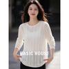 Basic House Women's Long Sleeve Knit Sweater