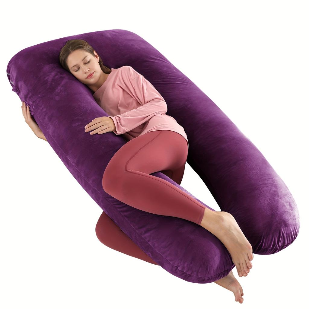2025 New U-Shaped Extra Large Pregnancy & Adult Luxury Full-Body Maternity Sleep Pillow,Ideal for Side Sleepers