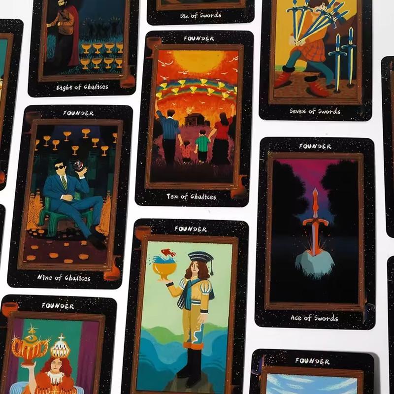 Baroque Tarot Oracle Card Board Game with Paper Instruction Gaming Gift