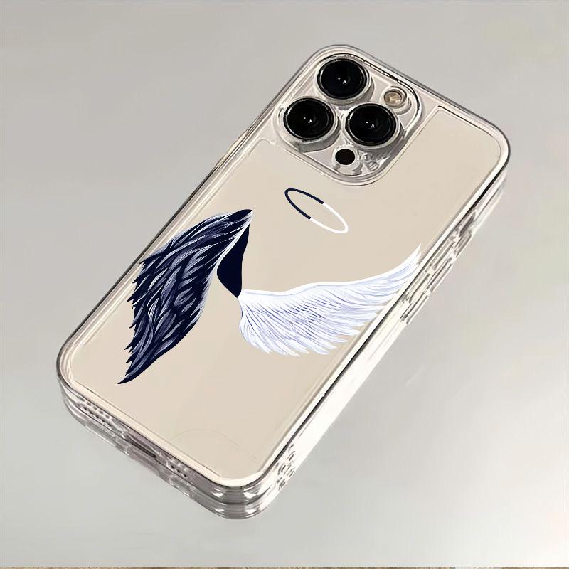 Cool Demon Wings Phone Cover Case for iPhone 17 Air 16 15 14 13 12 11 Pro Max Plus Mini Xs X 8 7 Soft Transparent Cover Fundas