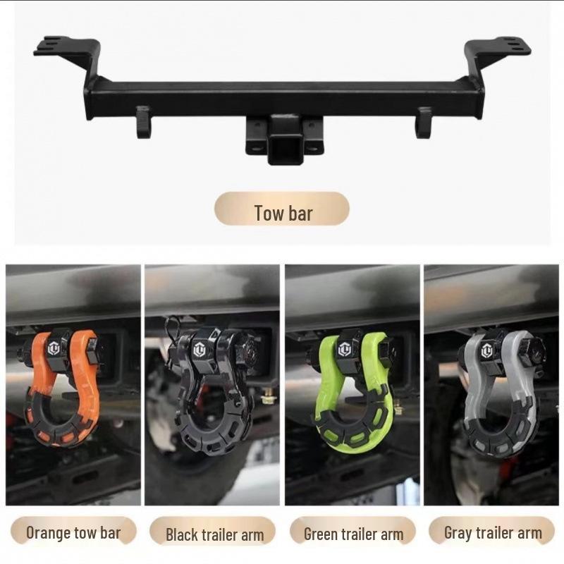 Haval Menglong Tow Bar: 8mm Carbon Steel Rear Bumper Towing  Off-road Rescue Accessory Reinforced Tow Bar with Tow Ball (19% purchased)