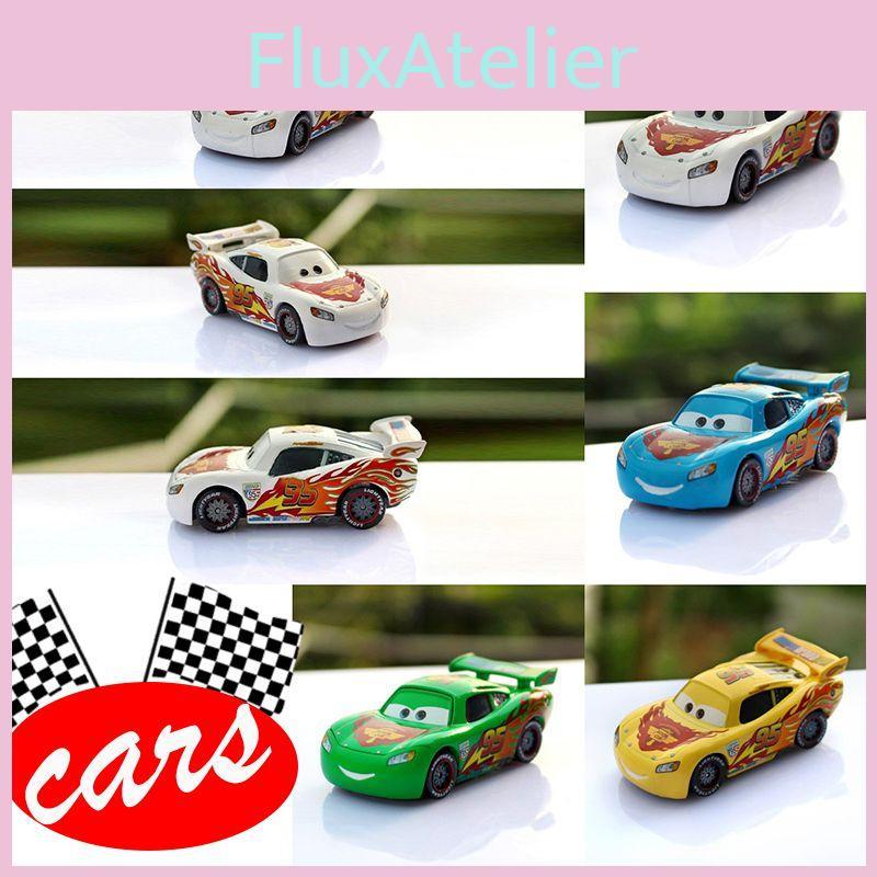 95 Yellow Cars Blue Green Mcqueen Alloy Childrens Toy Car Model Birthday Gifts