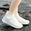 1Pair WaterProof Shoe Covers Reusable Elastic Latex Rain Boots Outdoor Rainy Day Anti-Slip Durable Foldable Men Women Overshoes