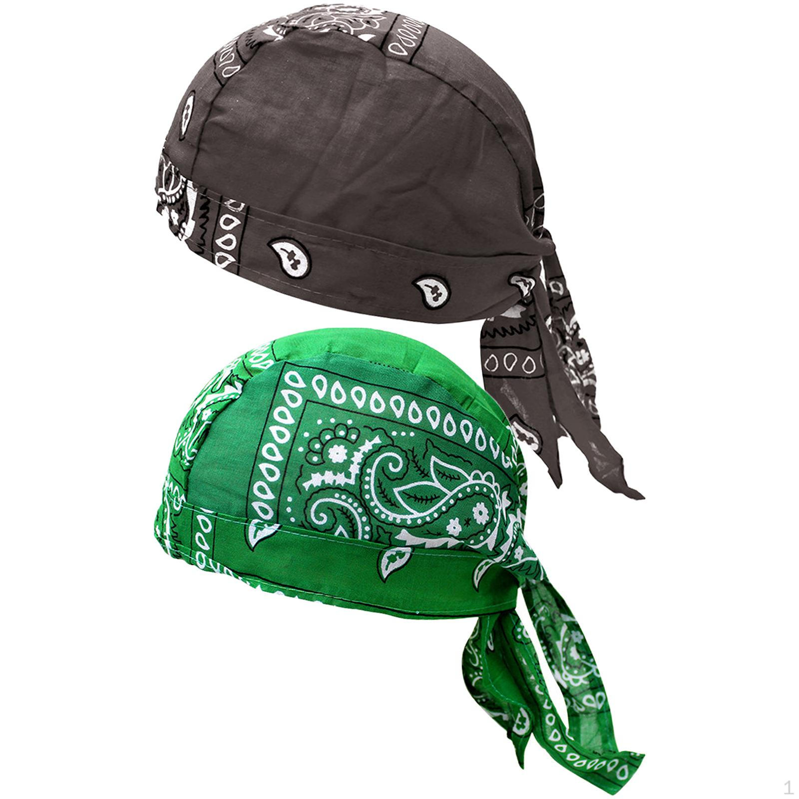 

Велосипедные пиратские банданы-шапки мягкие для рыбалки зеленые коричневые