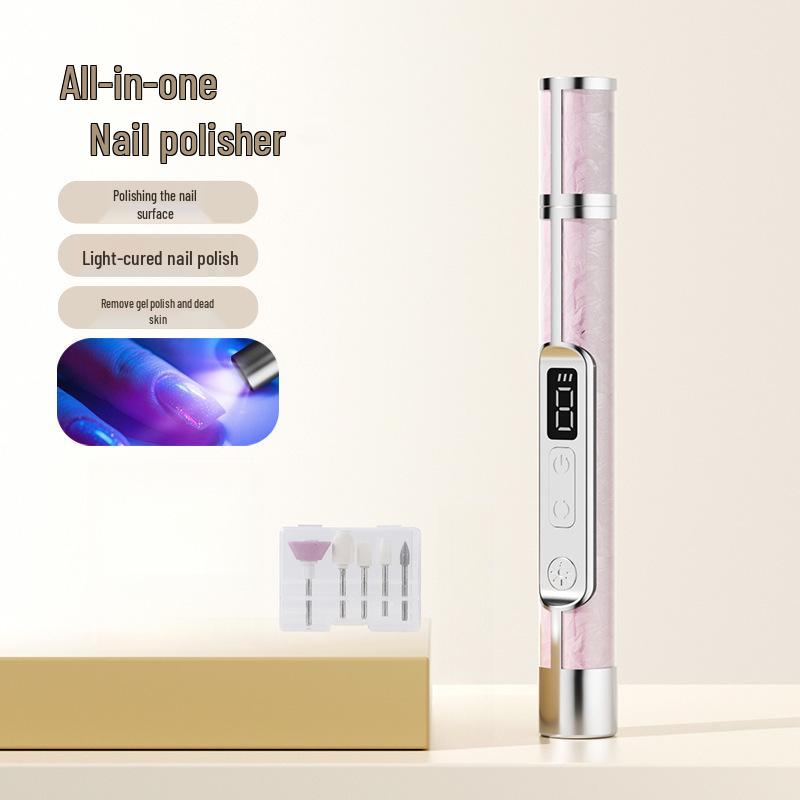 2-in-1 Elektrischer Nagelknipser & Polier-/Härtungs-LED-Lampe