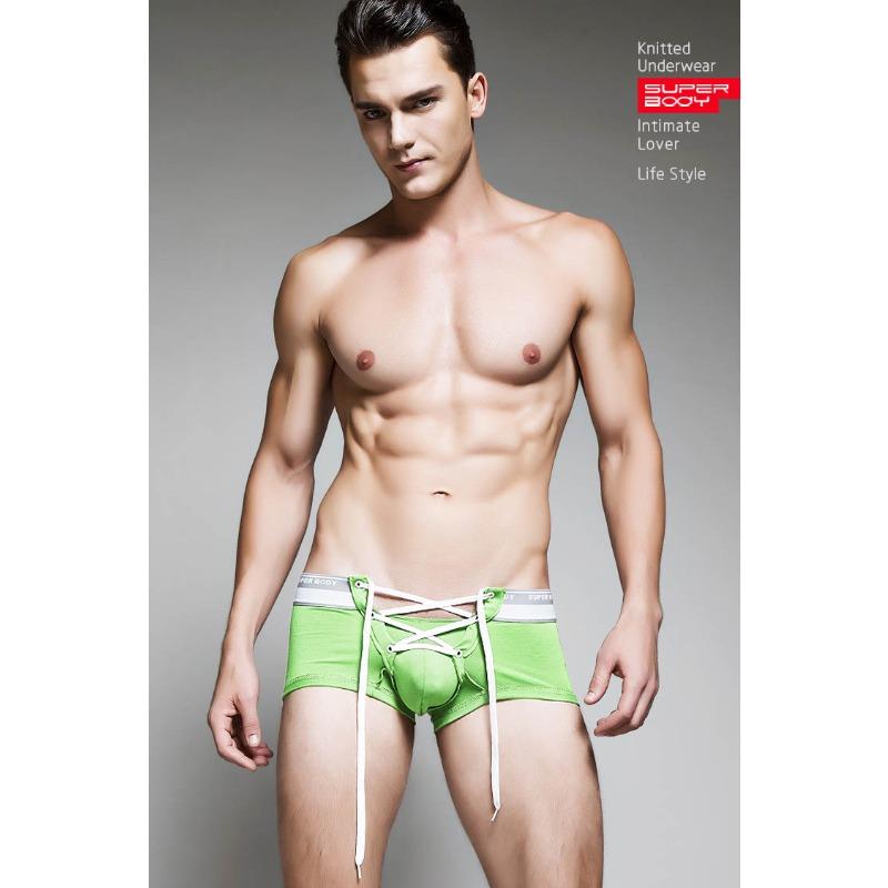 Men's sexy tether boxer panties sexy large size boxer men's panties