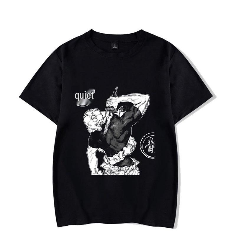 Vintage Washed Anime Print Men’s Harajuku T-Shirt