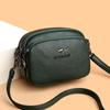 Three-layer Bag Women's Fashion Multi-compartment Simple Shoulder Bag Large Capacity Versatile Messenger Mother Bag Tide