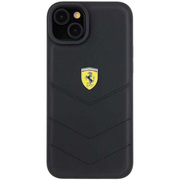 Ferrari FEHCP15MRDUK iPhone 15 Plus / 14 Plus 6.7" Black/black Hardcase Quilted Metal Logo