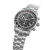 ZEPPELIN Mens Watch 100th Anniversary Series 7680-MB2 Quartz 5 Atmospheres Water Resistant Mineral Glass Gray Dial Stainless Steel