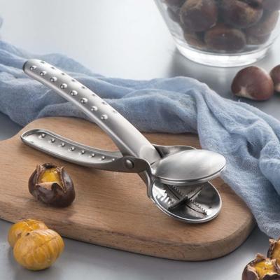 Nussschäler, Walnusszange, Trockenobstöffner mit Rutschfestem Griff, Kastanienschale