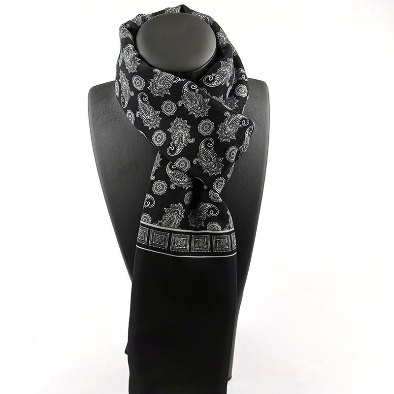 

Весняно-зимовий шовковий шарф чоловічий розкішний модний шарф з принтом у клітинку шарф на шию шаль обгортка вінтажний теплий шийний платок аксесуари