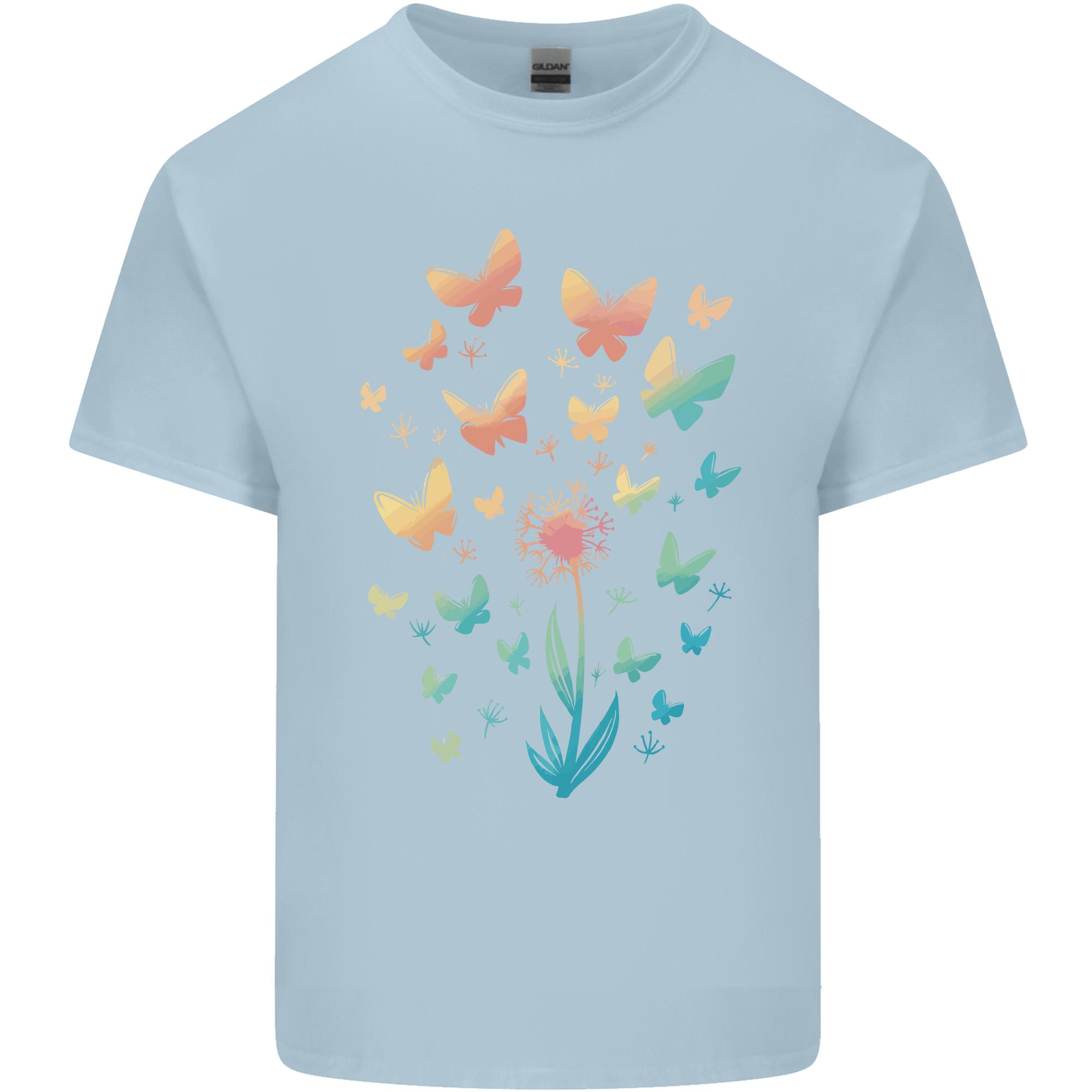Dandelion Butterfly Plant Gardening Unisexs Light Cotton TShirt S