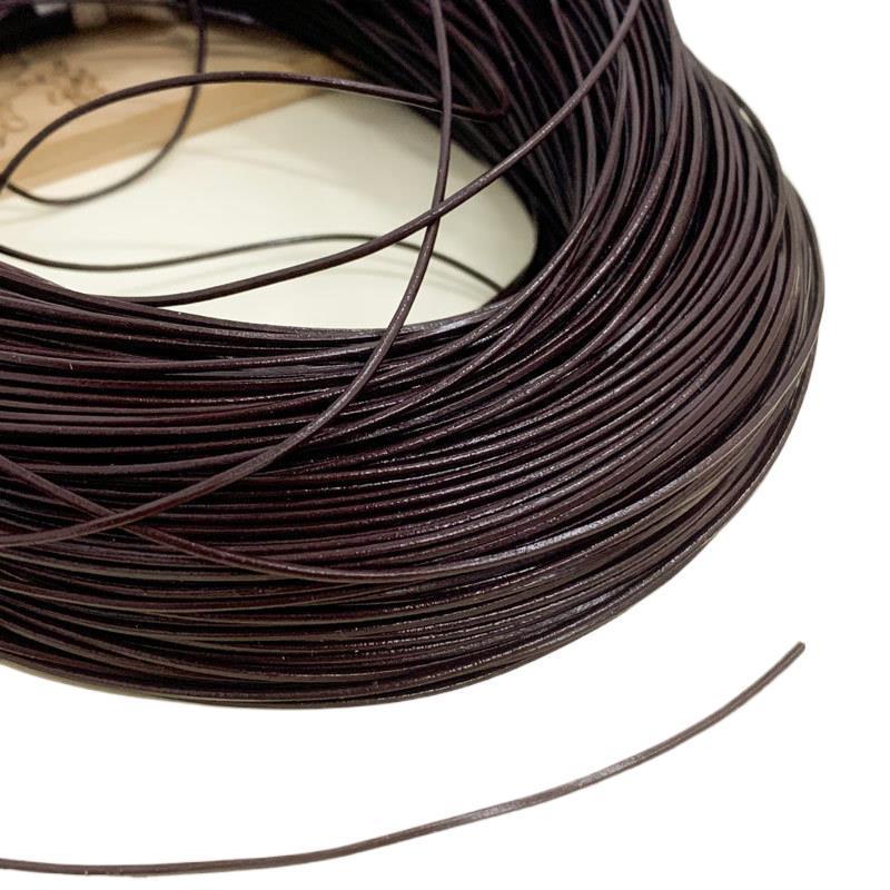 Superfine Vintage Genuine Cowhide Leather Cord - 1/1.5/2mm, Vegetable Tanned, for DIY Necklace & Bracelet Weaving