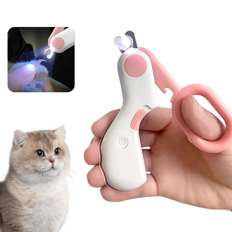 Pet Cat Dog Nail Clipper Cutter Hole with Nail File To Avoid Excessive Cutting Professional Grooming Tool