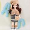 Long Hair 30cm Bjd Doll with Clothes Attractive Eyes Princess Makeup Ball Joint Doll  Babies
