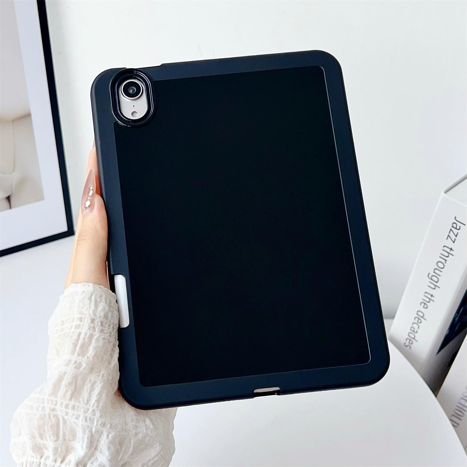 

Для iPad мини (2024)/(2021) Однотонный чехол из ТПУ для планшета с держателем для карандаша Black
