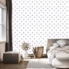 Heart Wallpaper White, Lavender and Light Gray 50x1000