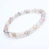 Red Agate Crystal Bracelet: Simple Round Beads, Couple Style Hand Jewelry