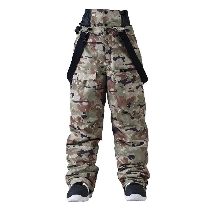 2025 New Baggy Warm Snow Pants Men Outdoor Sports Windproof Waterproof Breathable Adult Skiing Pant Loose Snowboarding Winter