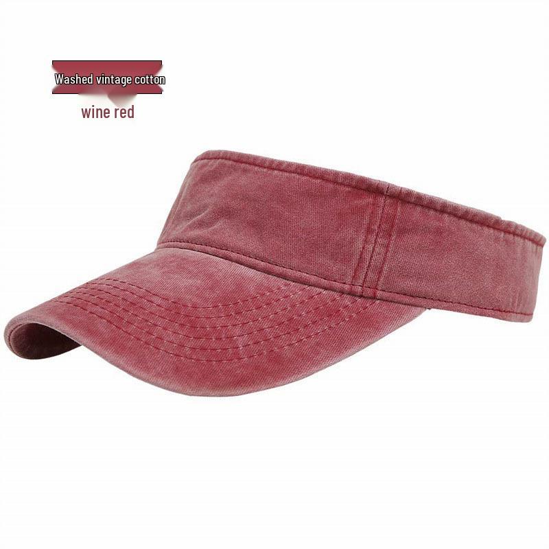 Unisex Washable Retro Sun Visor Cap for Outdoor Sports & Fishing