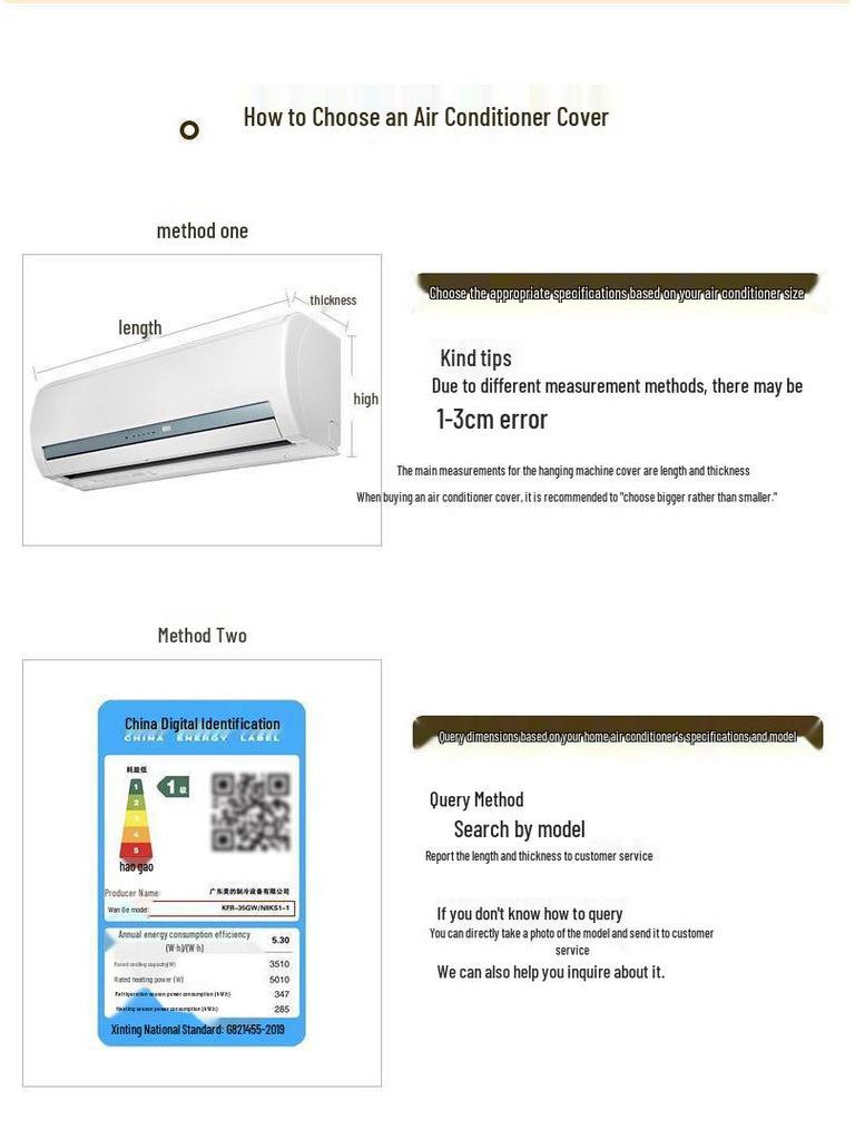 Air Conditioner Wind Deflector: Prevents Direct Blowing with Cute Print, Fits Hanging Units, Fully Enclosed Dust Cover Included.