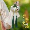 Qixi Festival Hanfu Accessories, Sachet with Mugwort and Traditional Chinese Medicine, High-End Embroidered Brocade Fragrance Bag, Portable