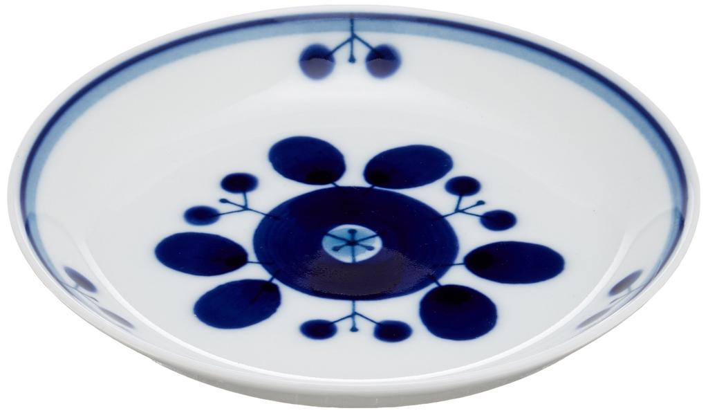 Hakusan Porcelain Plate Blue Bloom Bouquet S 11cm Hasami Ware Made in Japan Approx.