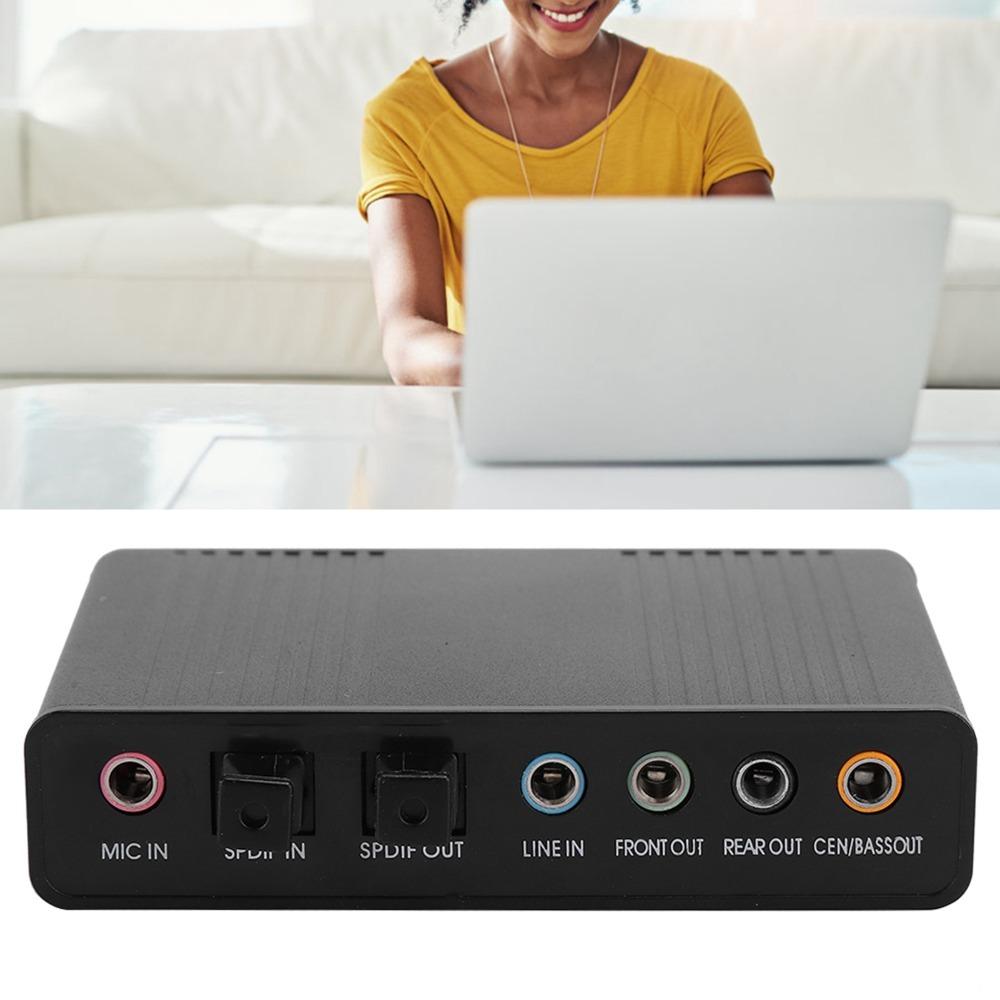 Plug and Play External Sound Card 5.1 Channel Optical Audio Sound Card  Karaoke Recording