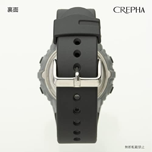 Klefer Men's Digital Watch, Waterproof, Stopwatch, Urethane Strap, Blue, Black, TS-D060-BK