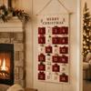 Reusable Christmas Countdown Calendar Fabric Storage Bag Hanging Advent Calendar  Wall Hanging