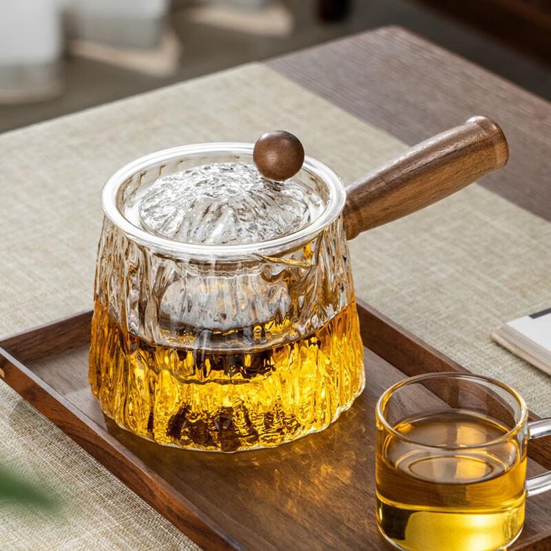 Fulinz Transparent Glass Teapot with Filter