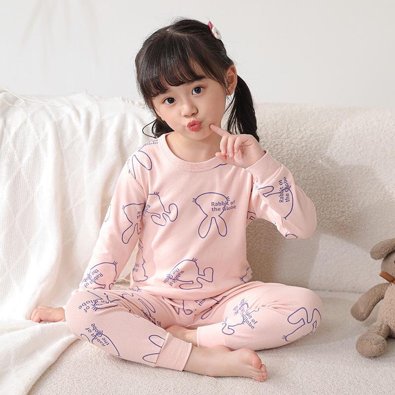 Children's Pure Cotton Underwear and Pajama Set for Girls and Boys – Autumn/Winter Collection