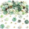 80Pcs Artificial Flower Buds 25-43mm For Wedding Floral Arrangement Photo Album Cake Decoration Bridals Hair Accessories