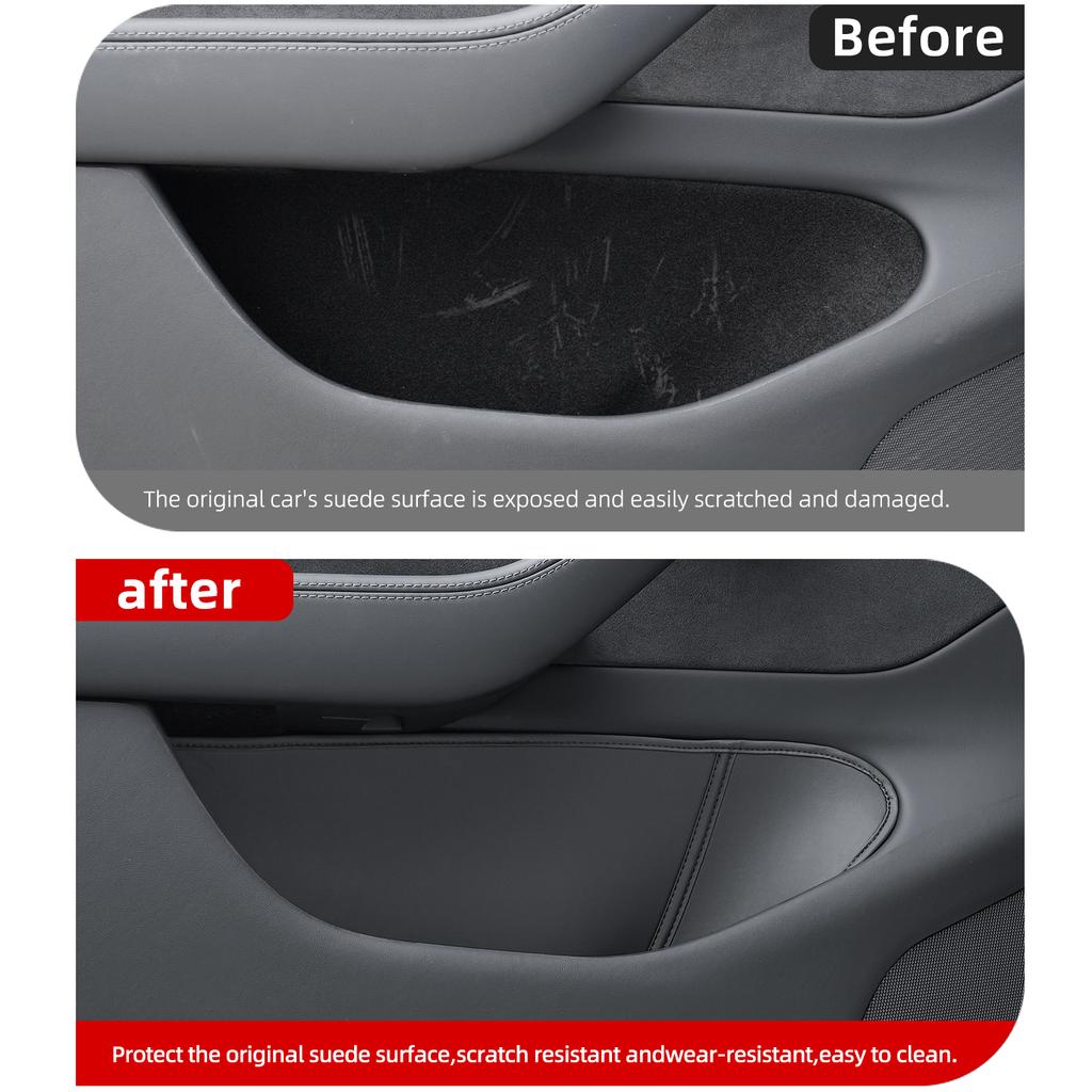 For Tesla Model Y Juniper Model 3 Highland Door Side Storage Box Full-Cover Front and Rear Interior Storage Box Accessories